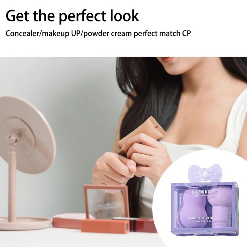 2 шт./набор губки для макияжа в коробочке