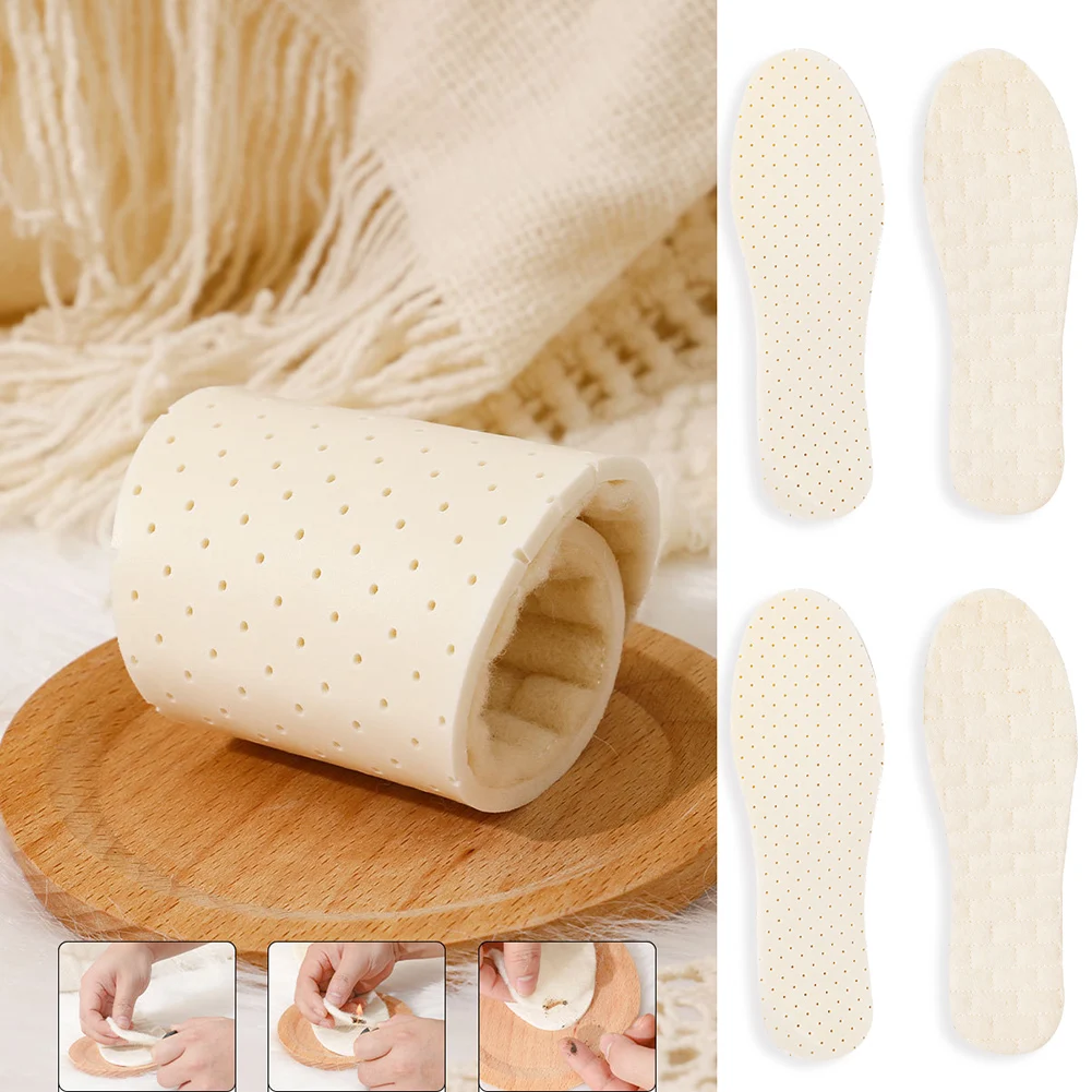 Фото 1Pair Latex Plush Insoles for Shoes Comfortable Breathable Sweat Absorbing Deodorant Shock Absorption Men's Women's Shoe Pads - купить 1Pair Latex Plush Insoles for Shoes Comfortable Breathable Sweat Absorbing Deodorant Shock Absorption Men's Women's Shoe Pads - купить
