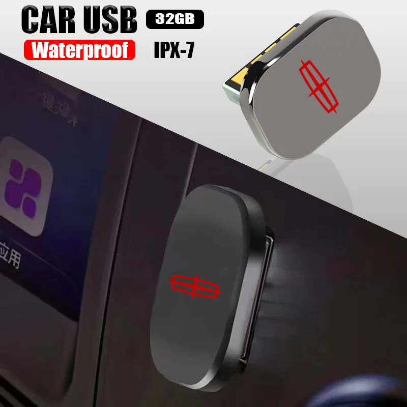 

1 шт. 32 ГБ Автомобильный мини USB автомобильный U-Диск Металлический USB для Lincoln navigator town Car continental mkx mkz aviater nautilus mkc аксессуары