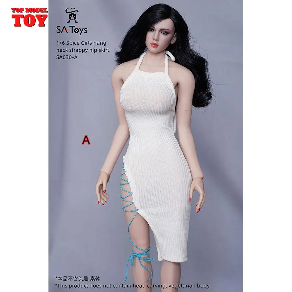 SA Toys SA030 1/6 женское сексуальное длинное платье на шнуровке с разрезом и открытой
