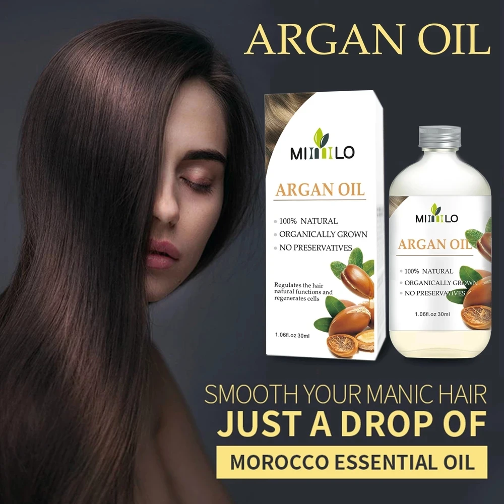 

Morocco Argan Oil Hair Care Keratin 100% PURE Glycerol Nut Oil Hairdressing Hair Mask Essential Moroccan Oil Hair Treatment Care