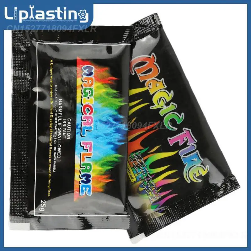 

10g/15g/25g Colorful Flames Safe Environmentally Friendly Colored Pyrotechnics Powder Bonfire Fireplace Flames Magician Show