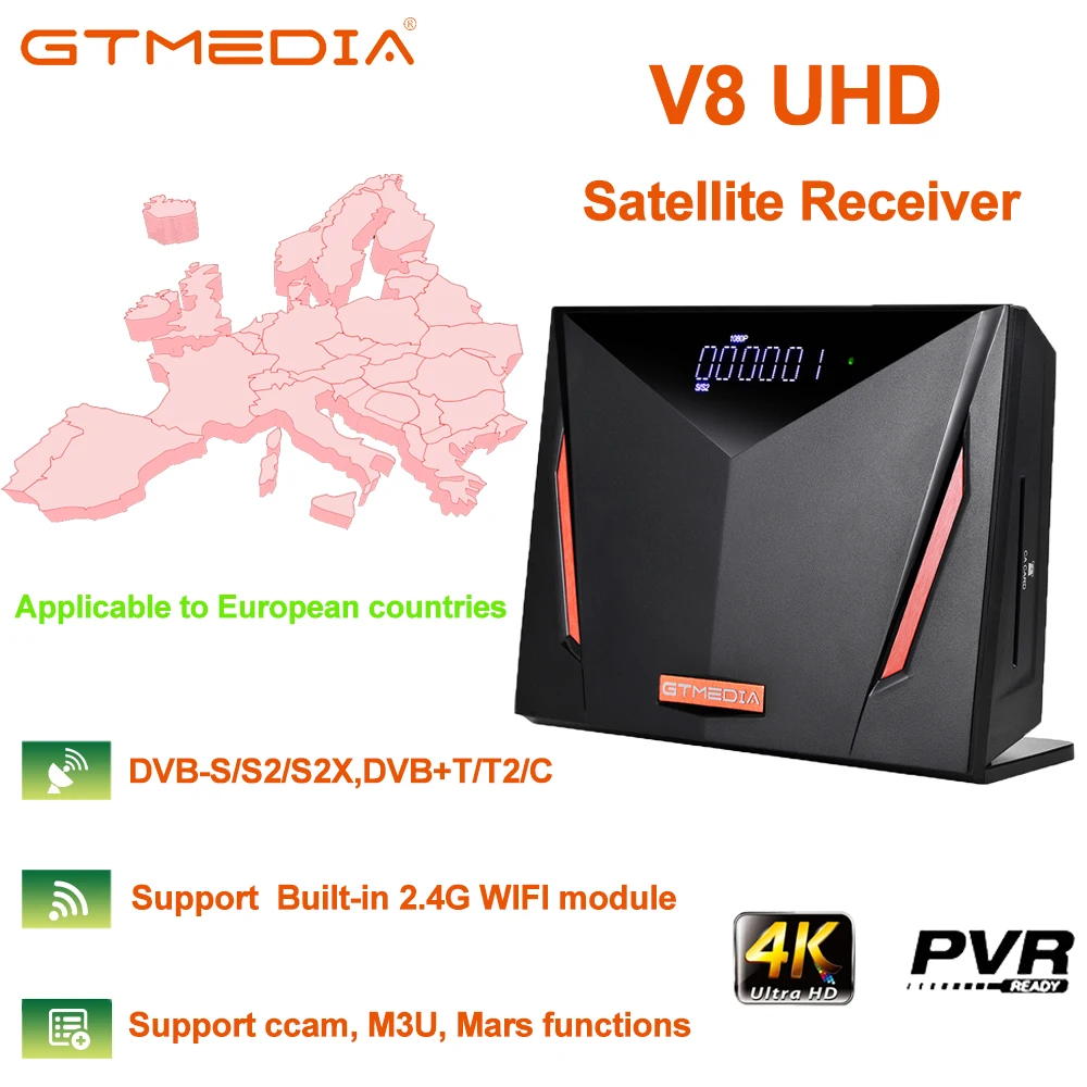 Спутниковый ресивер GTMEDIA V8 UHD Mars