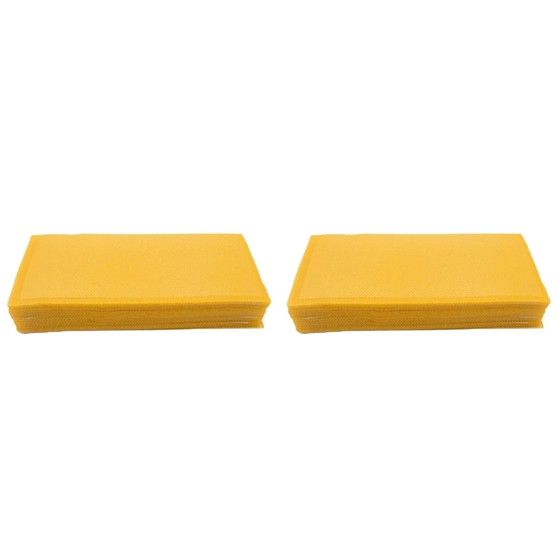 

60Pcs Honeycomb Foundation Bee Wax Foundation Sheets Paper Candlemaking Beeswax Flakes Beekeeping Tool