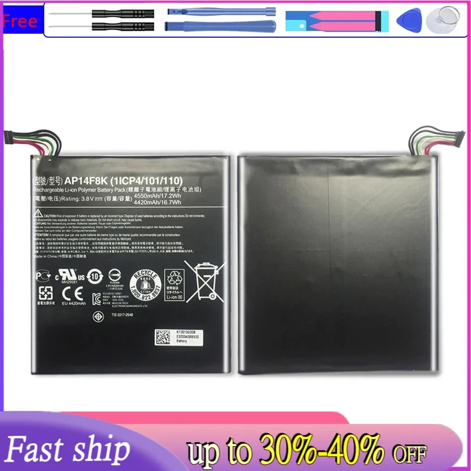 Для Acer Iconia Tab A1-850 Аккумулятор для планшета AP14F8K 4550 мАч расширенного использования
