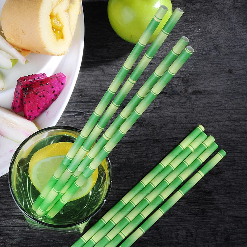 

25pcs/lot Shiny Purple Paper Straws Metallic Gold Disposable Drinking Straws Chevron for Kids Birthday Bamboo Decor Party DIY