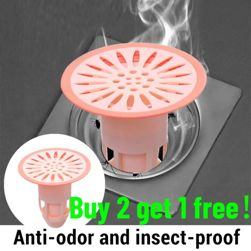 

New Bath Shower Floor Strainer Cover Plug Trap Silicone Anti-odor Sink Bathroom Water Drain Filter Insect Prevention Deodorant