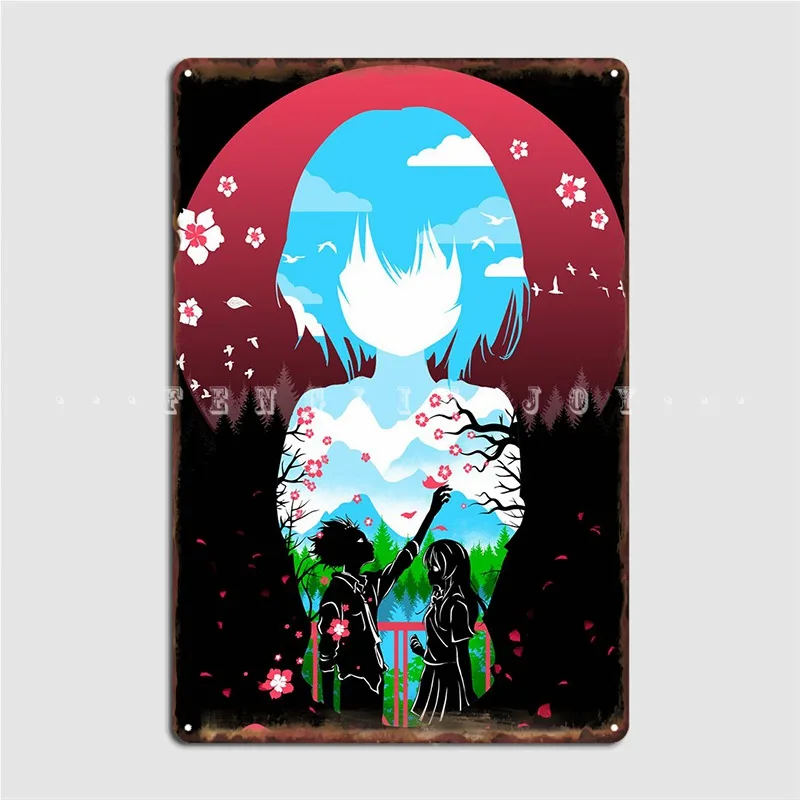 

A Silent Voice Metal Sign Wall Wall Decor Wall Cave Vintage Tin Sign Poster