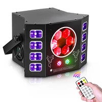 uv dj lights 100w bee eye light 4 in 1 strobe stage light sound activated multiple patterns lighting for birthday party wedding