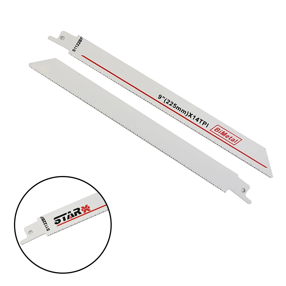 

2pcs 225mm 9in BI-Metal Reciprocating Saw Blade Rugged Tempered High-carbon Steel Blades Flexible For Metal Wood Cutting