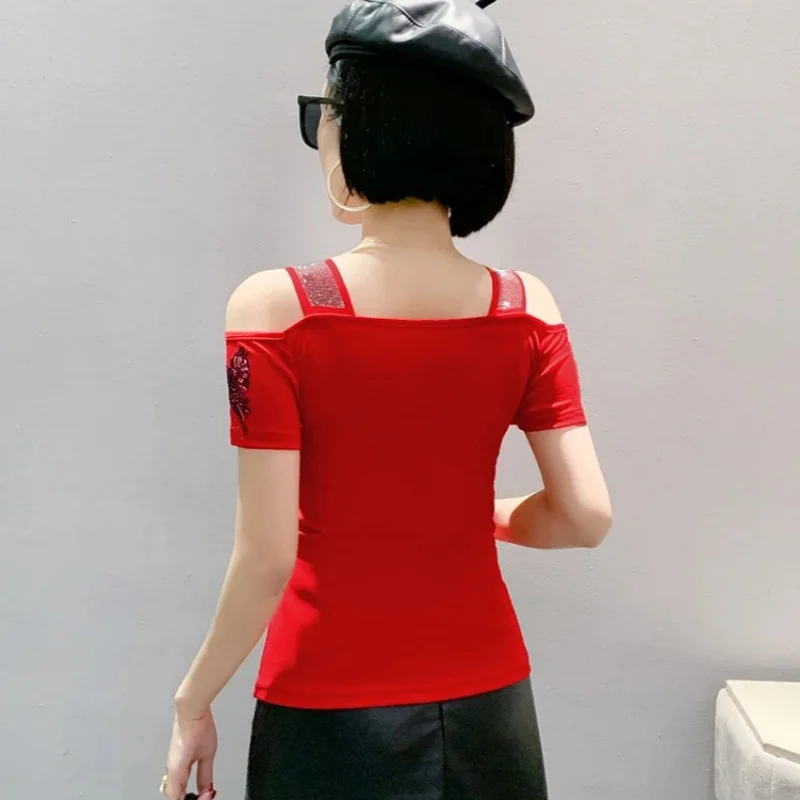 Летняя европейская одежда футболка женские новые топы с короткими рукавами