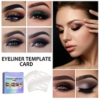6pcsbox eyeliner stencils sticker eye shadow makeup template pad pocket girls styling stamp guide accessories