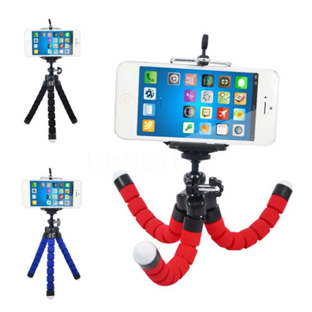 Купи Octopus Bracket Sponge Tripod Desktop Mobile Phone Bracket Mini Flexible Camera Bracket за 192 рублей в магазине AliExpress