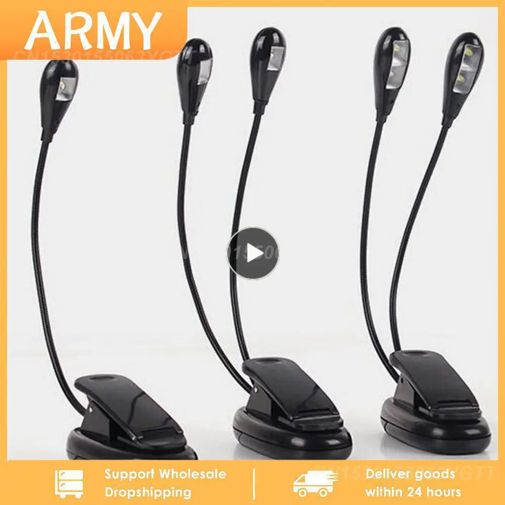 

Aaa Battery Piano Music Stand Book Light Plastic Energy Saving Reading Lamp 2 Led Desk Light Light Fixture Ac 5v Book Lights