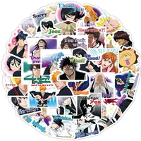 103040pcs japanese anime manga bleach sticker for luggage laptop ipad cup journal guitar motorcycle sticker wholesale