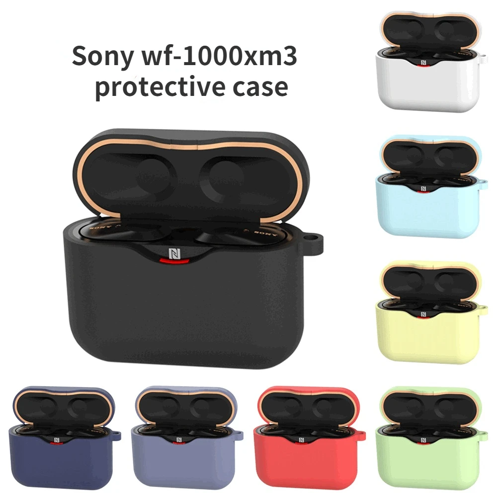 

Soft Case for SONY WF-1000XM3 Earphone Accessories Charging Box Cover Case for SONY WF 1000 XM3 Shell with Anti-lost Hook Funda