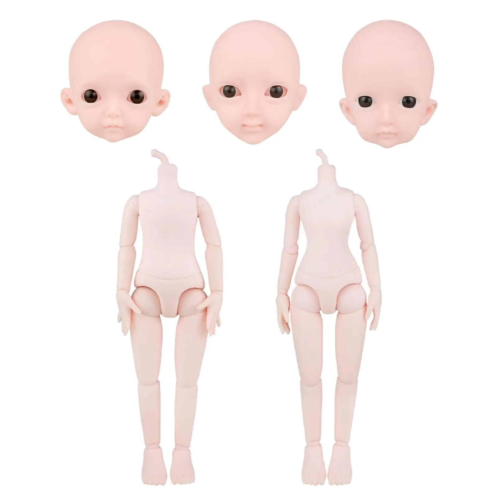 

1/6 BJD Doll Movable Spherical Joint Dolls 12 inch Ball Jointed Dolls for Ornament DIY Makeup Decorations Collectibles Display