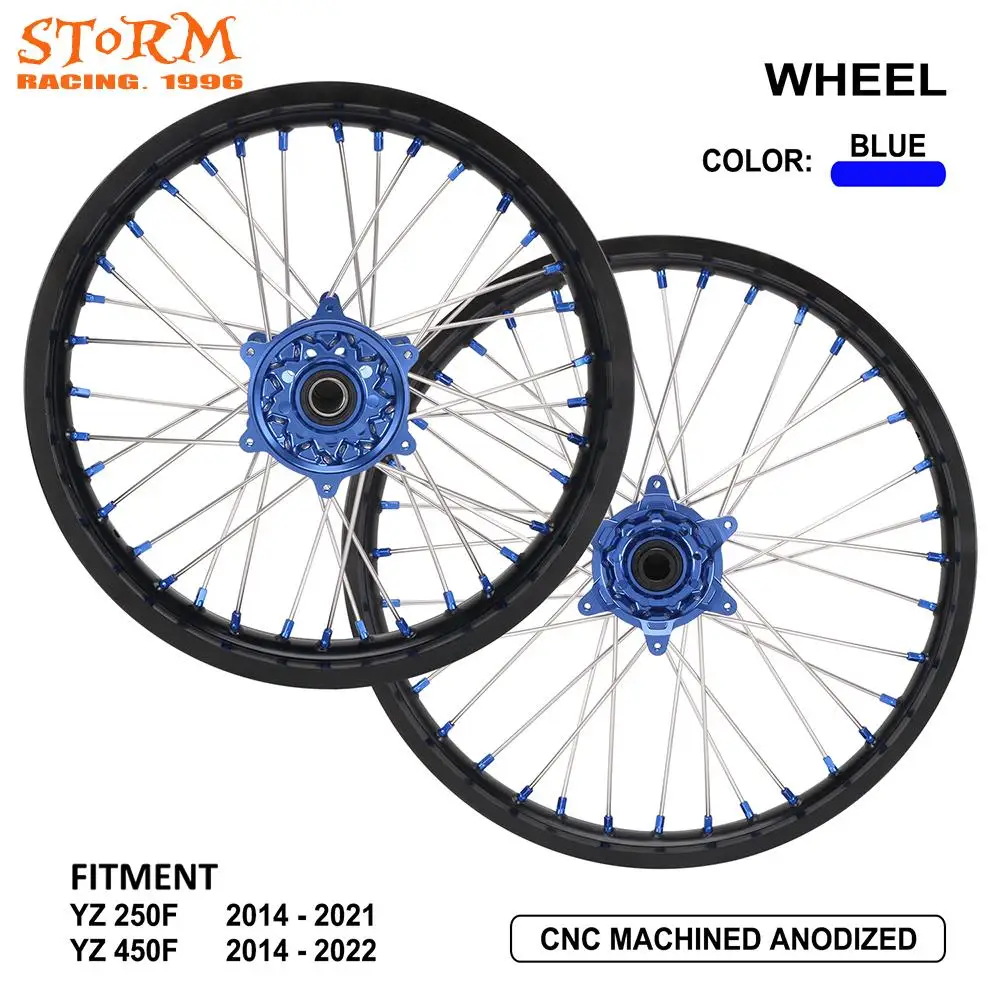 

Motorcycle Aluminum 18" 19" 21" Front Rear Wheel Rim Hubs Set For Yamaha YZ250F YZ450F YZ 250 450 F 2014 2015 2016-2021 2022