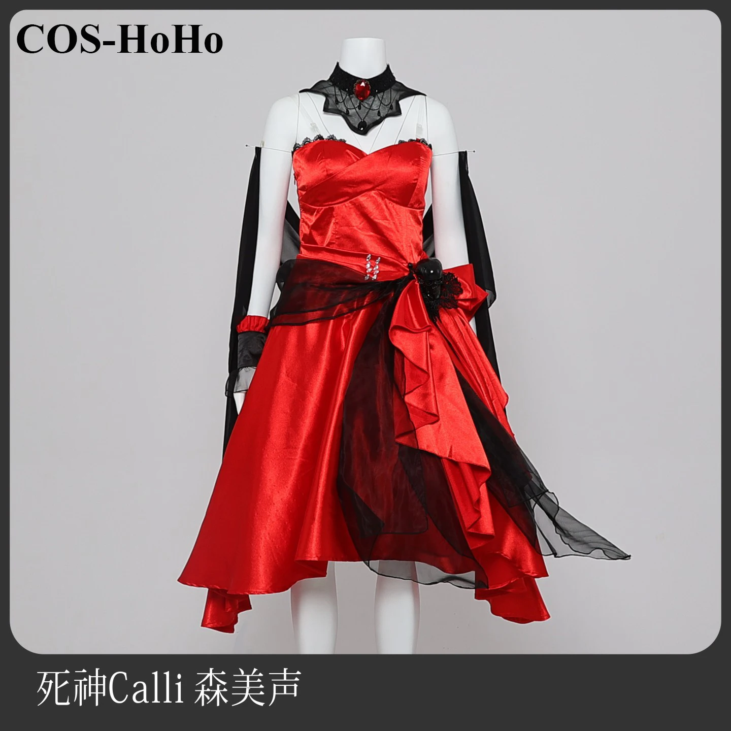 

COS-HoHo Anime Vtuber Hololive Mori Calliope Game Suit Lovely Uniform Cosplay Costume Halloween Party Role Play Outfit NEW