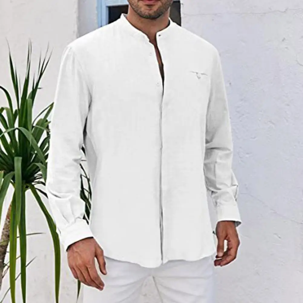 

Быстросохнущие Стильные повседневные винтажные Осенние Топы, приятные для кожи мужские топы, однобортные для повседневной носки