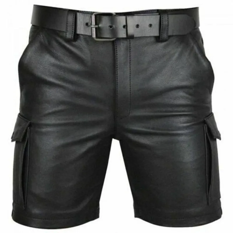 

DYB&ZACQ 2023 New Men's Solid Color Shorts Outside Wear Shorts Casual Lederhosen (no Belt) 3XL 4XL 5XL