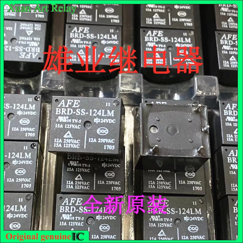 

5 шт./лот 100% оригинальное реле: BRD-SS-124LM 24VDC 15A 4pinsrelay