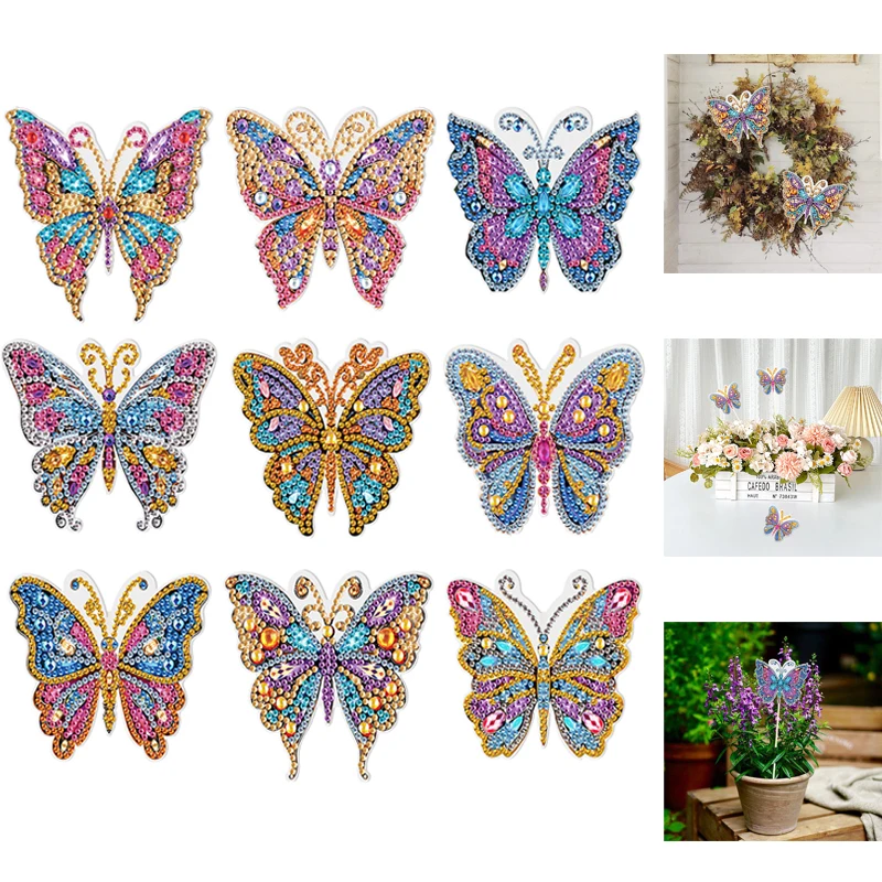 Красочная Бабочка Набор Для Алмазной Живописи Сделай Сам Полная Круглая Дрель