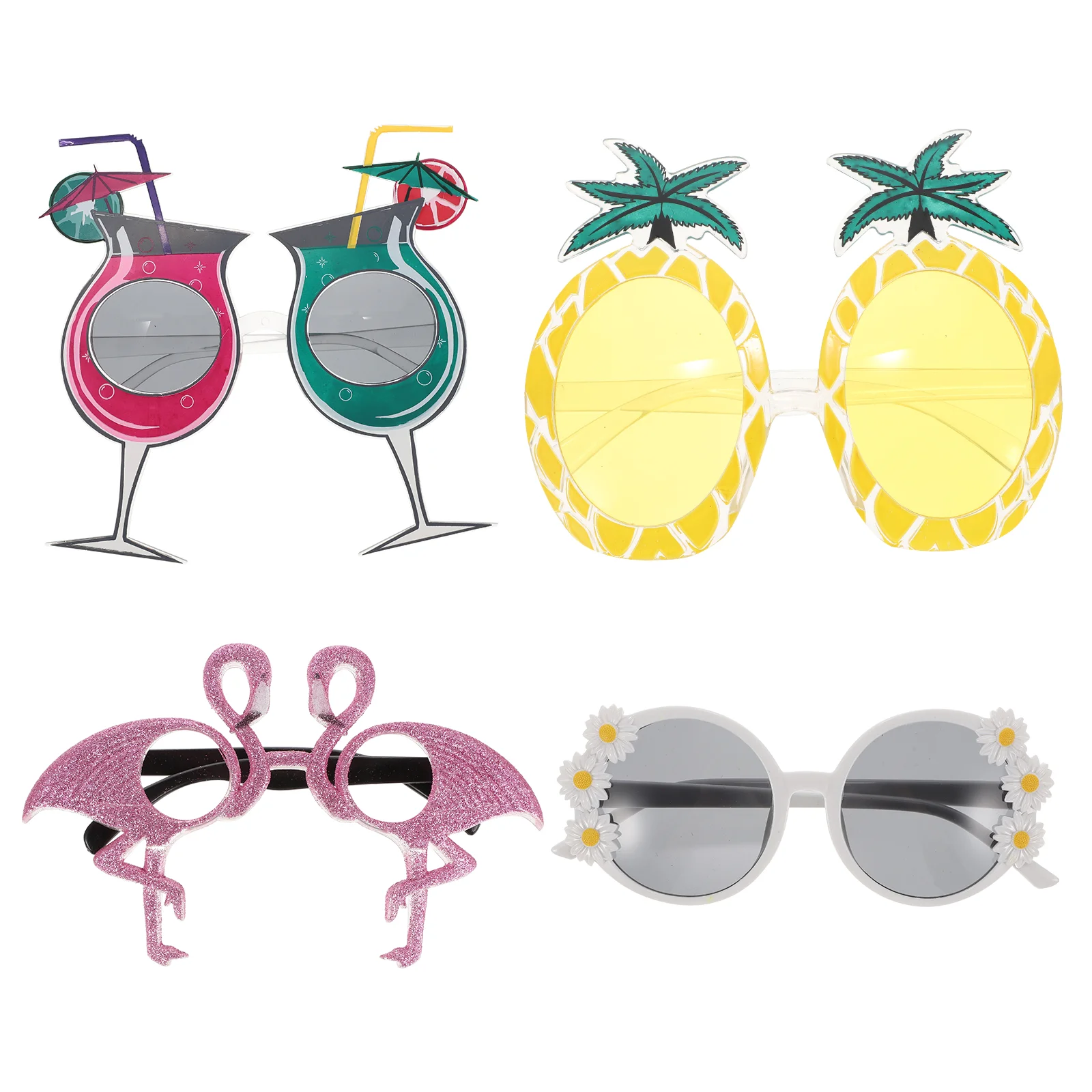

Eyeglasses Sunglasses Party Hawaiian Beach Funny Luauwomen Menpineapple Accessories Adult Vacation Eyewear Dress Glasses Favors