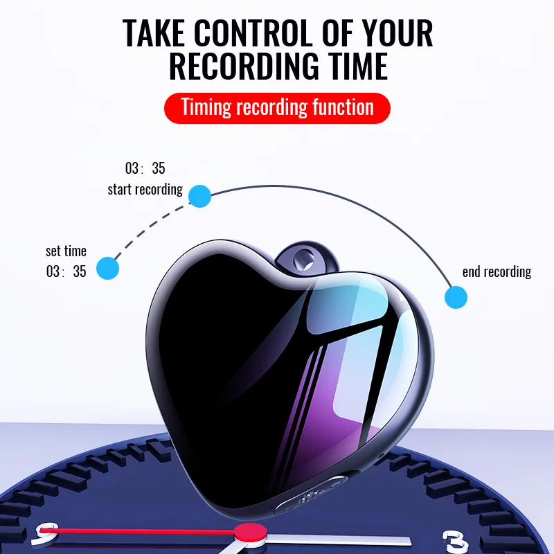 

Q66 Mini pendant encrypted Voice Recorder Digital Voice Recorder Digital Micro Audio Sound Recording Device Recording Necklace