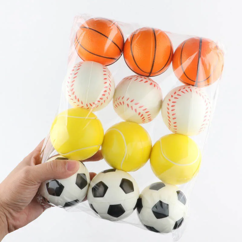 

Figet Squeeze Stress Ball Foam Sponge Baseball Basketball Tennis Soccer Autism Toys Therapy Juguetes Antiestres Para Niños