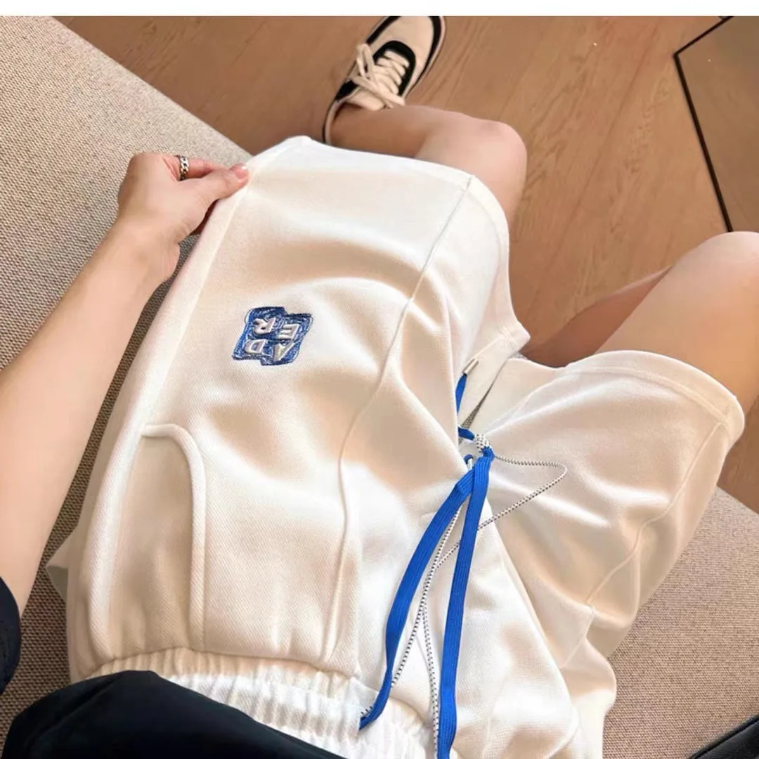 

Summer new ADER labyrinth embroidery unisex sports shorts loose five-point pants couple tide brand ins
