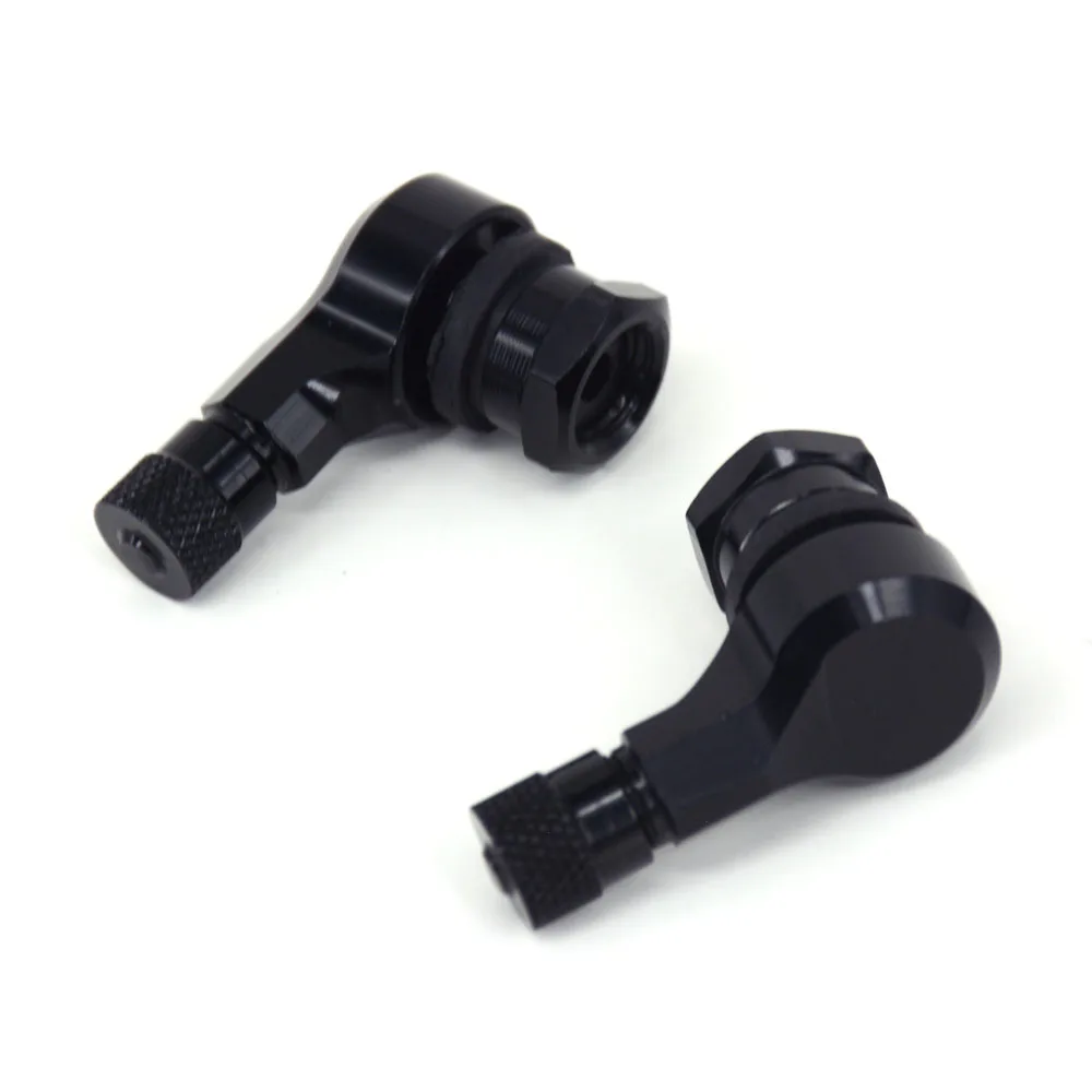 

2 шт. универсальные мотоциклетные алюминиевые колеса, колпачки для клапанов, колпачки 90 градусов для YAMAHA R1 R6 FZ6R XJ6S XJR400 FZ1 FZR400