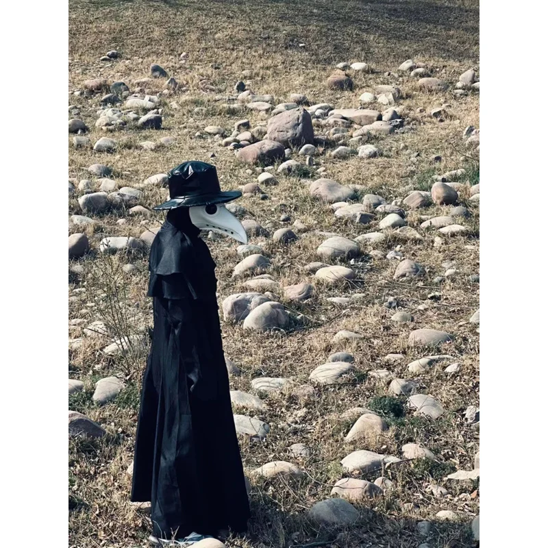 Костюм на Хэллоуин для взрослых и детей средневековый халат с капюшоном доктор