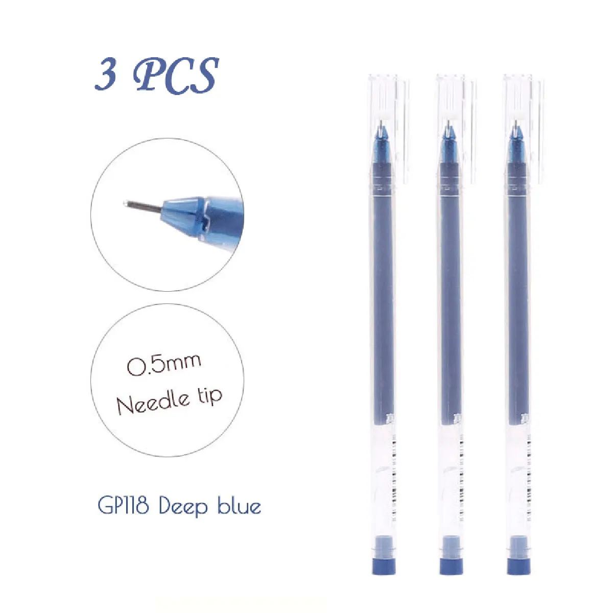 

Гелевая ручка черная пластиковая 0,5 мм