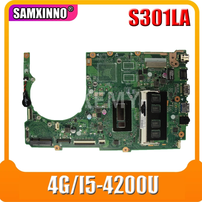 

Материнская плата S301L S301LA для Asus S301LA REV2.2, системная плата, стандартный процессор, HD графика 4400 100% протестирован