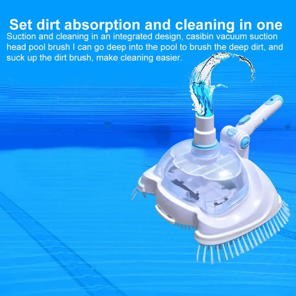 

Adjustable Angle Swimming Pool Suction Vacuum Cleaner Head Pond Cleaning Tool for swimming pools hot springs spa aquarium