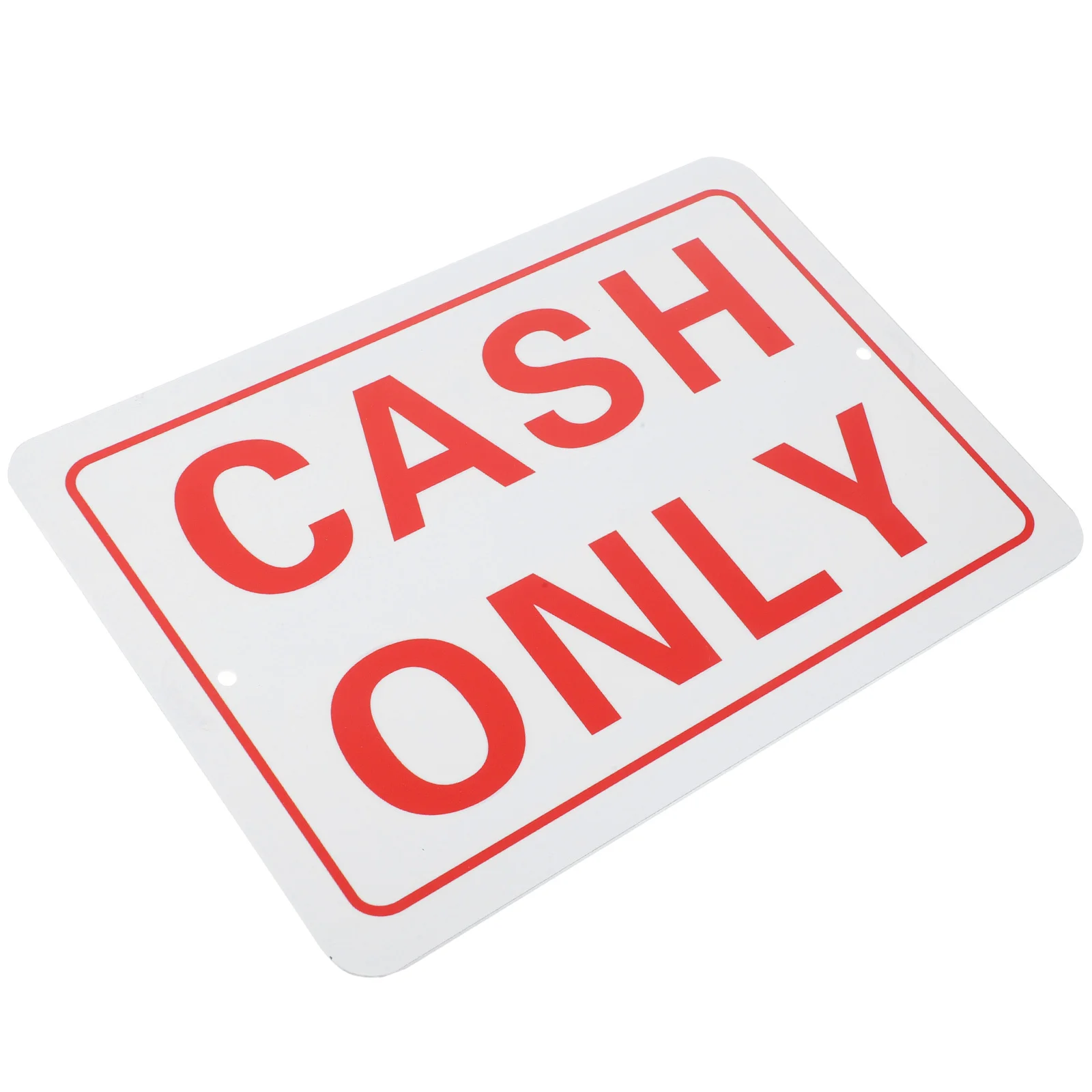 

Indicator Cash Sign Office Outdoor Metal Signs Only Business Pvc No Credit Card