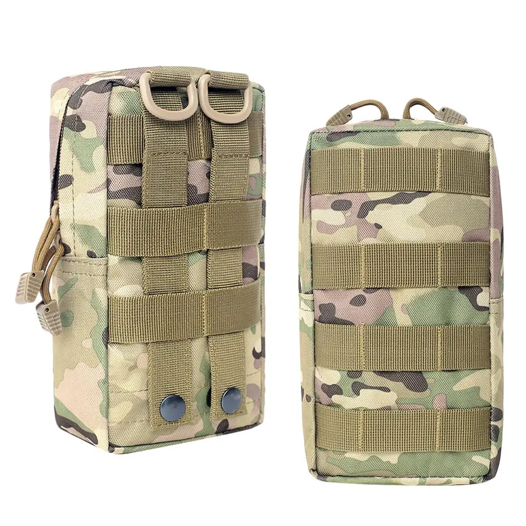 

2 Pack Multi-Purpose Water-Resistant MOLLE Pouches, Tactical Backpack Accessory