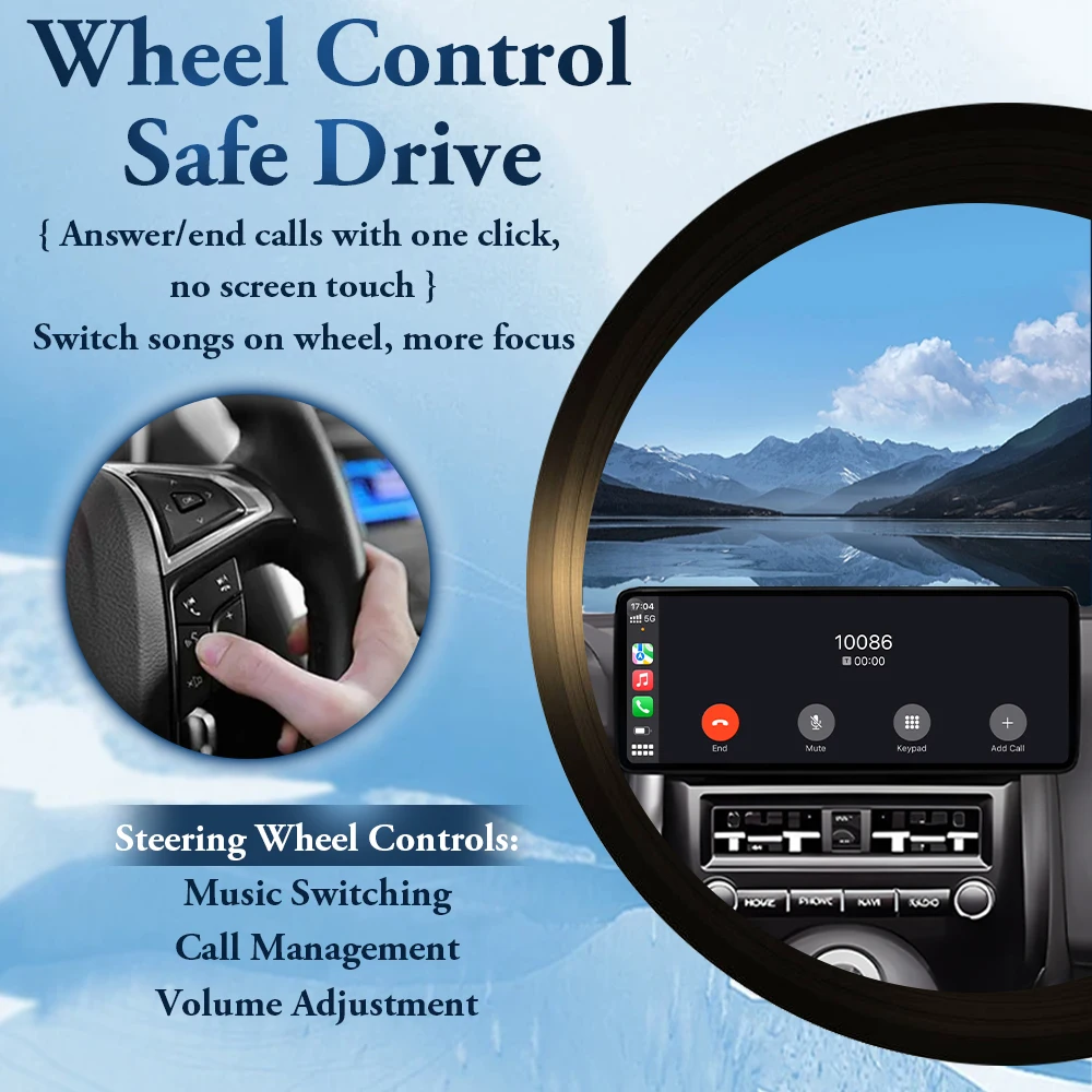 Фото Для Mitsubishi Lancer EX 2010-2017, 8-ядерный, 12+256 ГБ, автомобильная GPS-навигация, CarPlay, автомагнитола, мультимедиа, разделение экрана, Bluetooth, Wi-Fi №3