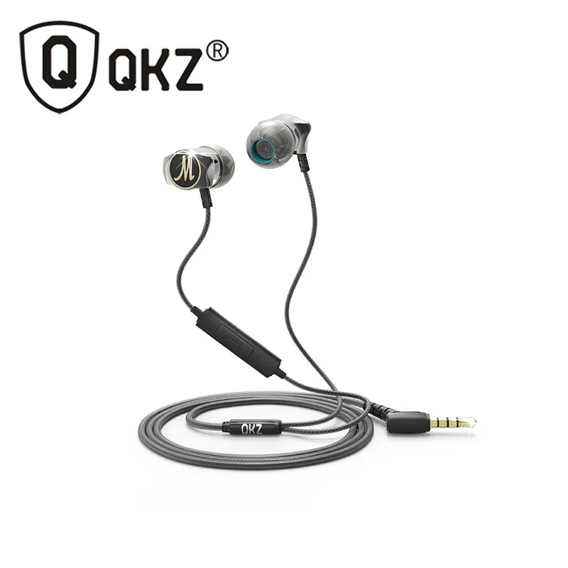 

QKZ DM7 In-ear Earphones Gold Plated Housing Headset Noise Isolating HD HiFi Headset Built-in Mic HiFi Heavy Bass 3.5mm Earbuds