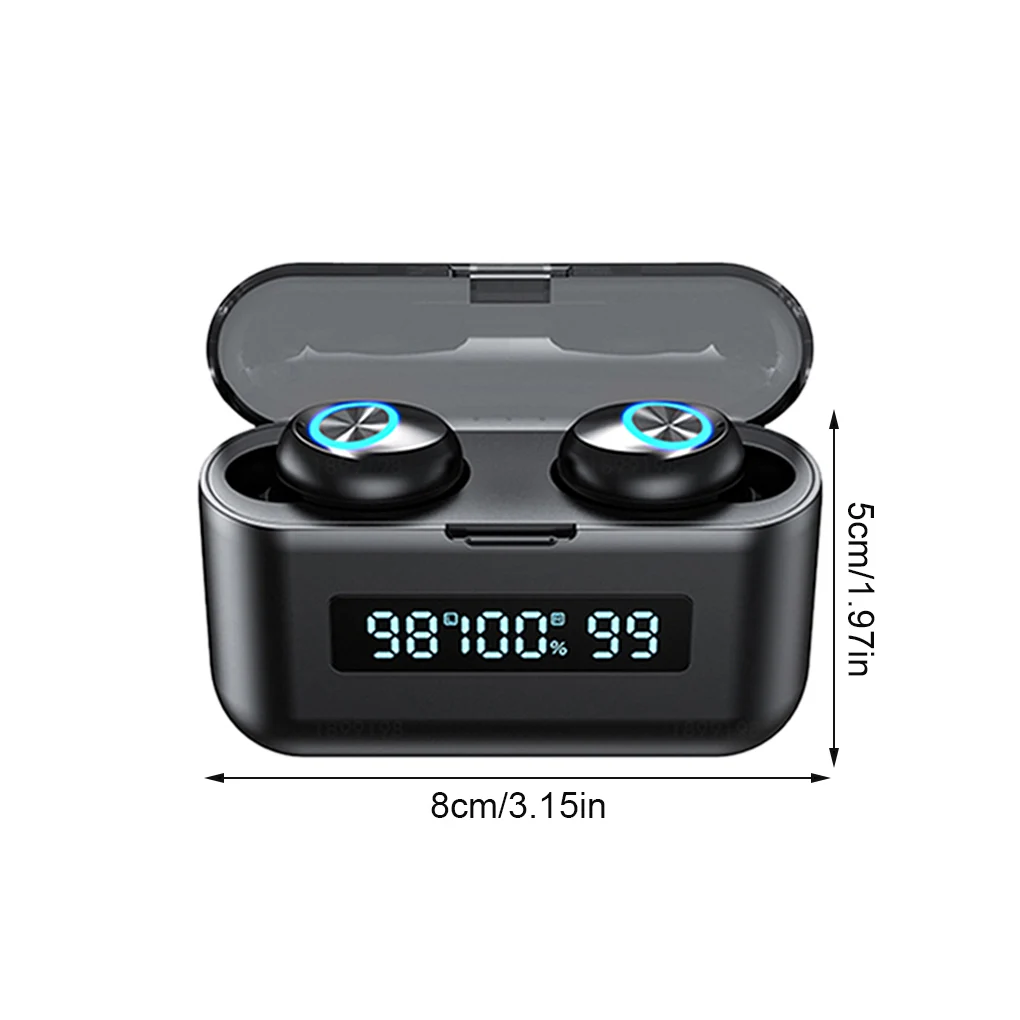 

X35 TWS беспроводные Bluetooth-наушники; Стереонаушники с шумоподавлением светодиодный наушники с зарядным чехлом; Сенсорная гарнитура