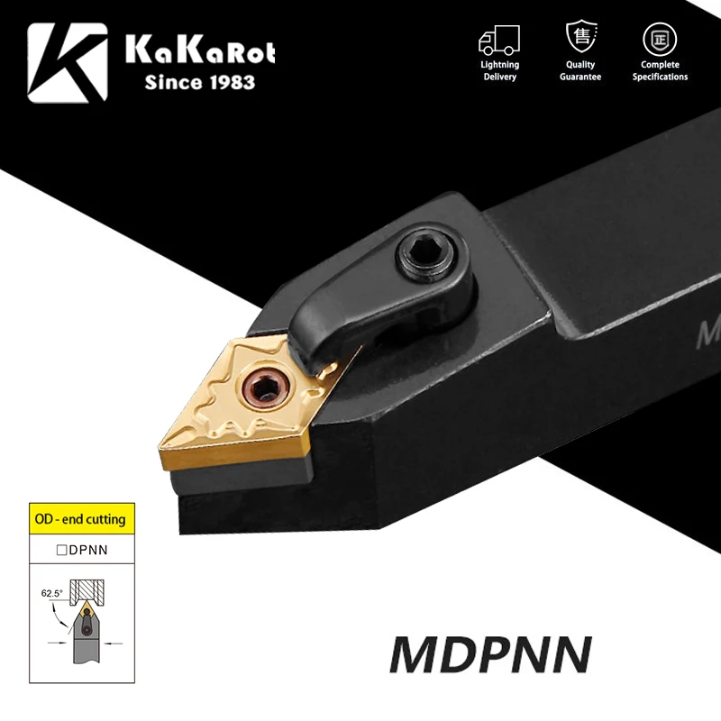 Внешний токарный инструмент KaKarot MDPNN2525M11 MDPNN2020K11 MDPNN1616H11 твердосплавные вставки DNMG