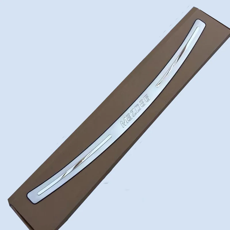 

Car cover Car styling Stainless Steel External Rear Bumper Protector Sill Trunk Trim for Mazda 6 2004-2008 Car styling
