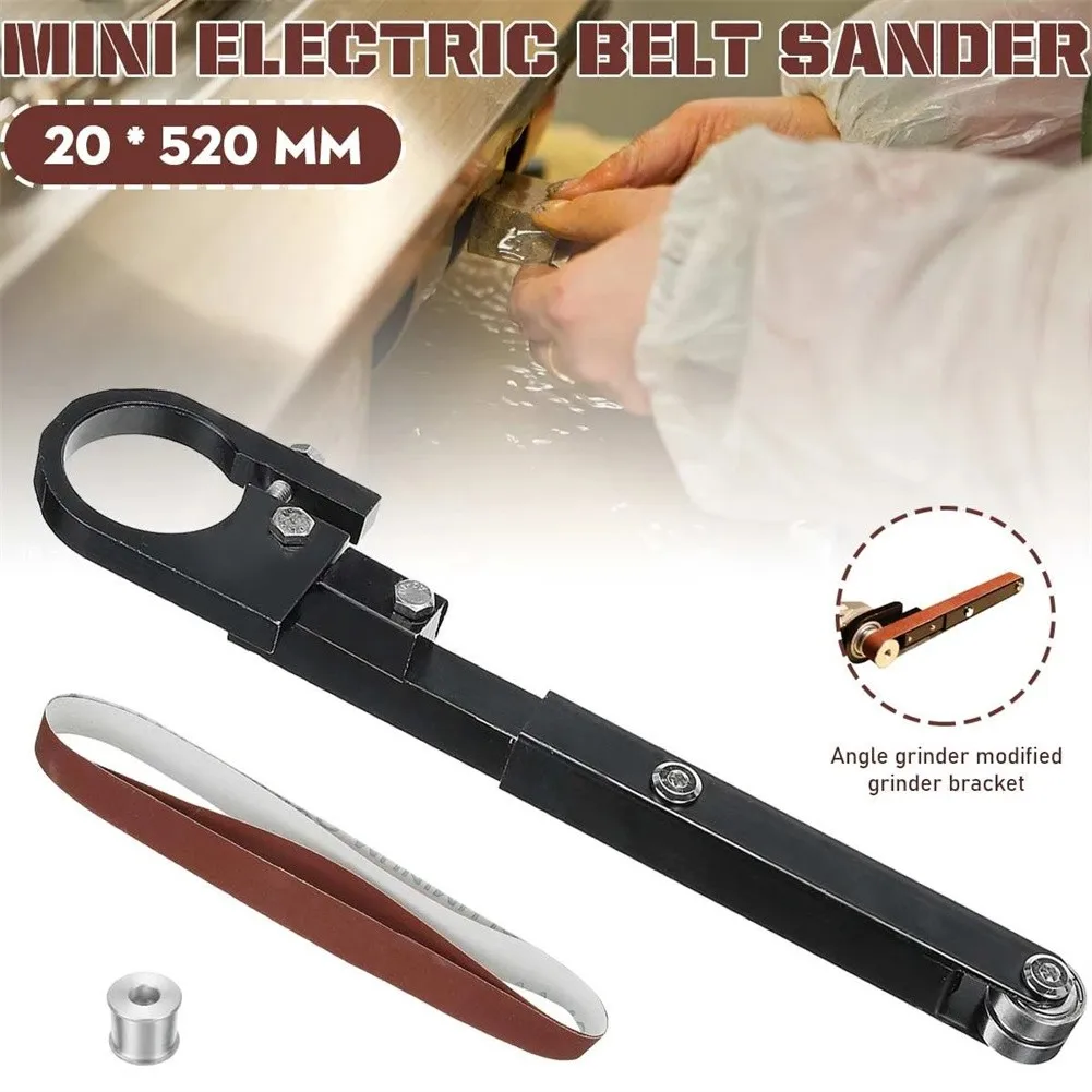 

Air Belt Sander Attachment Sander Sanding Belt Adapter Pipe Belt Sander Modified Sand Belt Machine Electric Belt Grinder 80 Grit