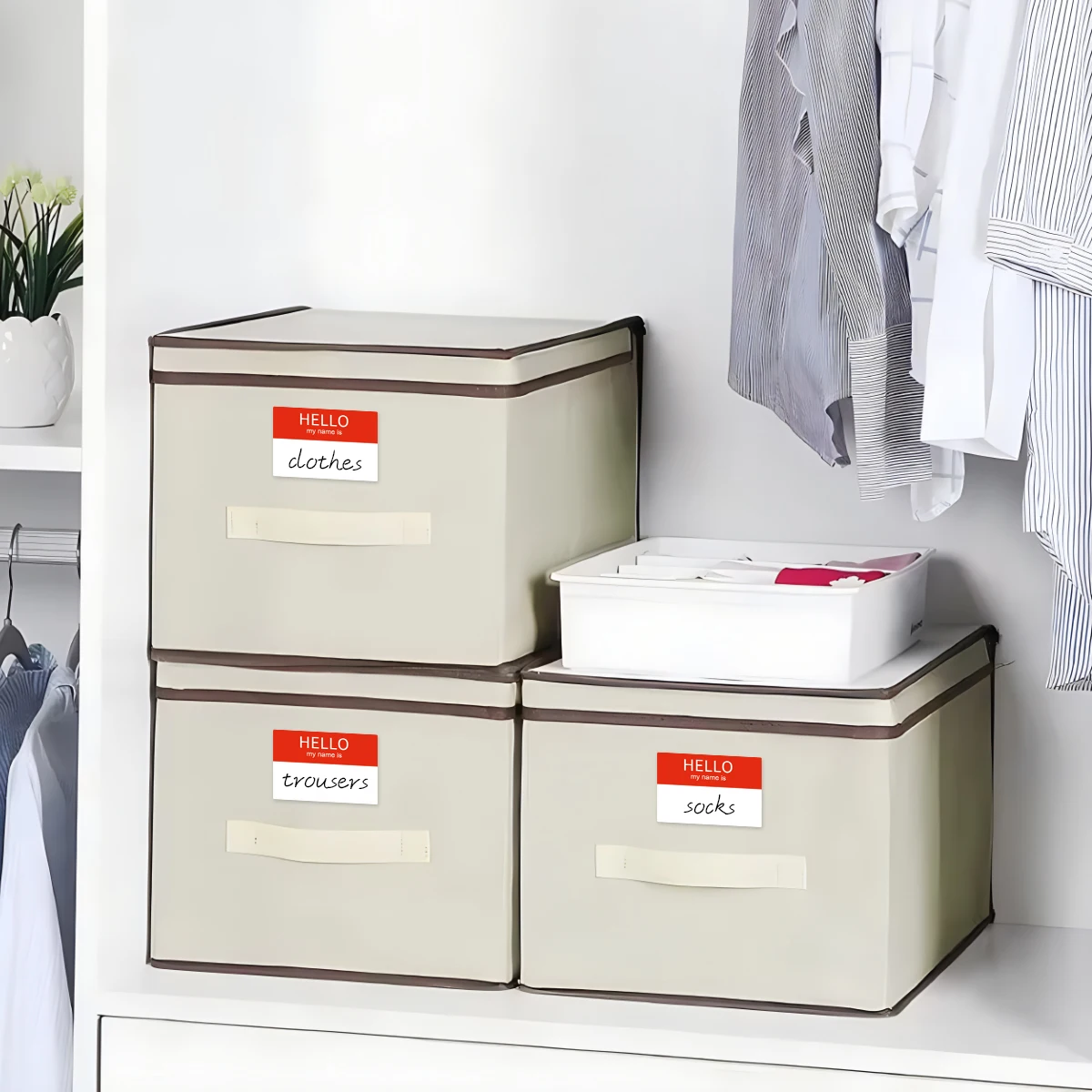 Красные пустые наклейки с именем для вечеринки дня рождения офисные украшения 10