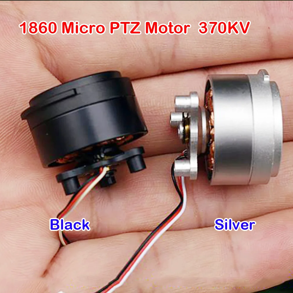 1PC 23MM Small PTZ Motor Mini 1806 Brushless Motor Hollow Shaft DC 12V Ndfeb Strong Magnetic BLDC 370KV for Handheld Camera UAV