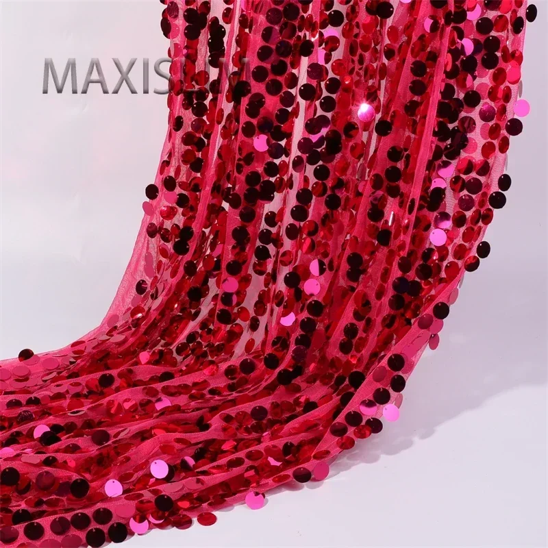 Классическая сетчатая вышивка 18 мм ткань с блестками для съемки фоновая скатерть