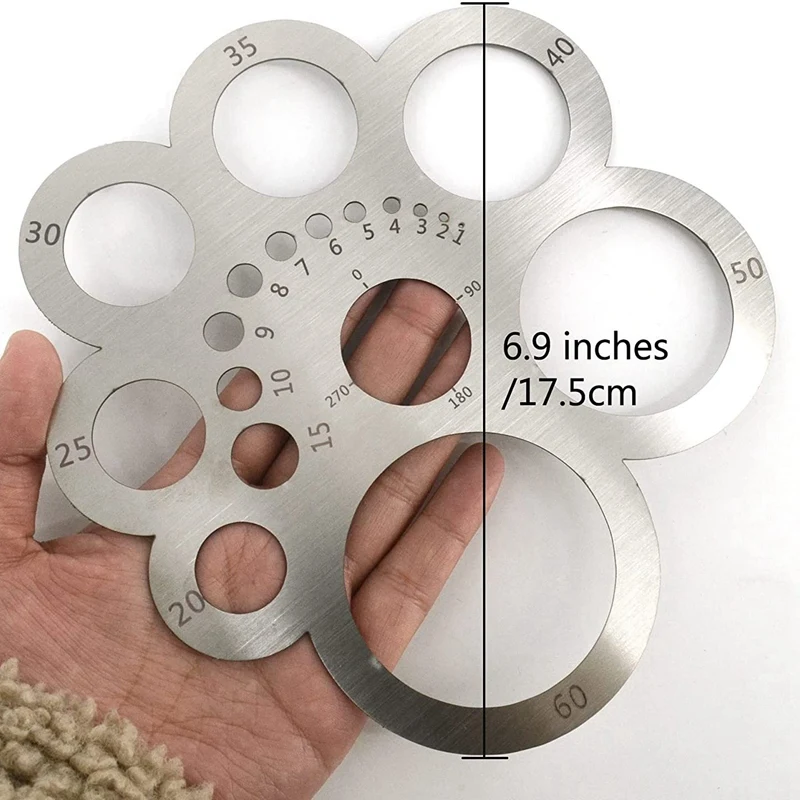 Инструмент Для Резки Кожи угловой резак Круглый шаблон для рисования