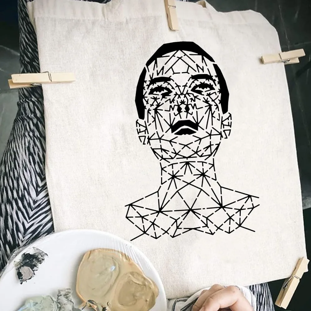 Геометрический трафарет для рисования лица 8 3x11 7 дюйма линий человеческого