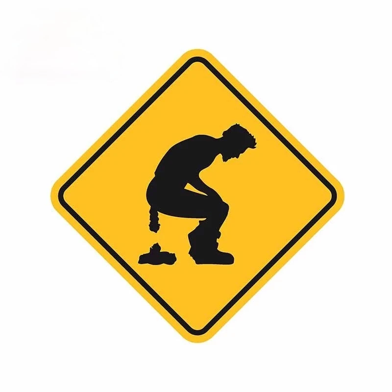 

Personality PVC Decal Forbidden Toilet Waterproof Car Sticker on Motorcycle Laptop Decorative Accessories 10cm*10cm
